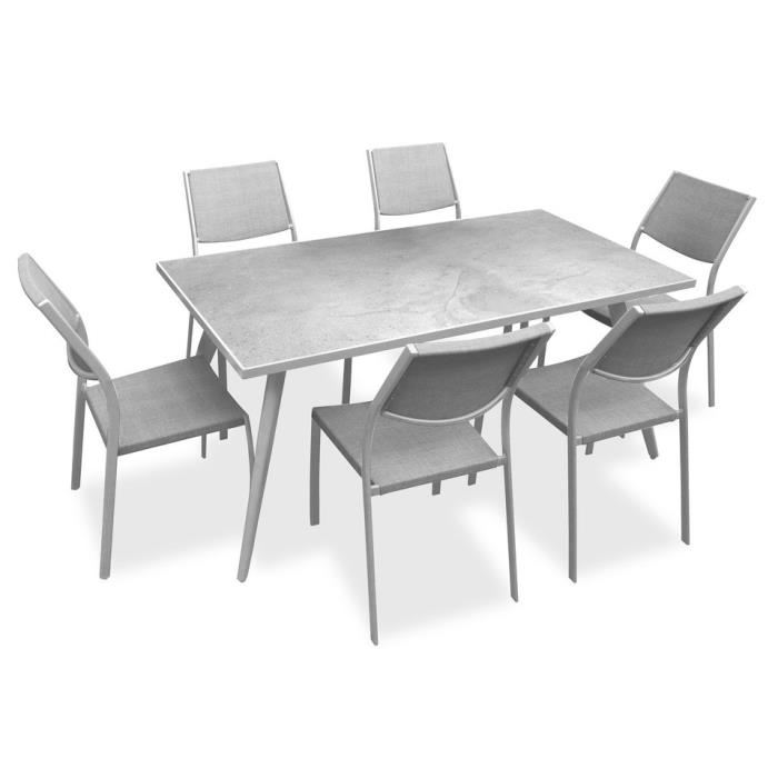 Salon de jardin table et chaises cdiscount