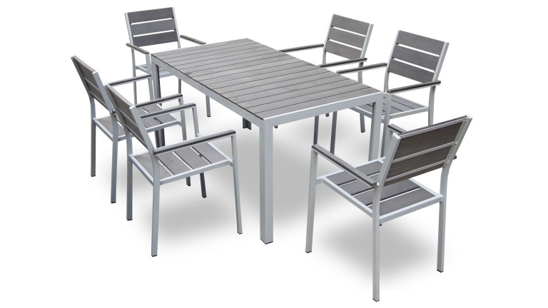 Ensemble table chaise exterieur