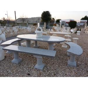 Salon de jardin alu et granit