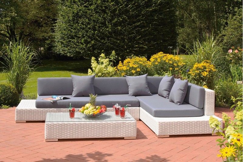 Salon de jardin d'angle design