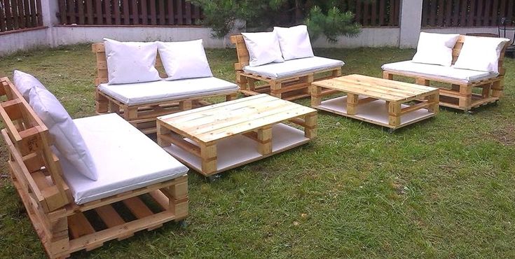 Schema salon de jardin en palette