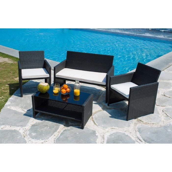 Salon de jardin java gris