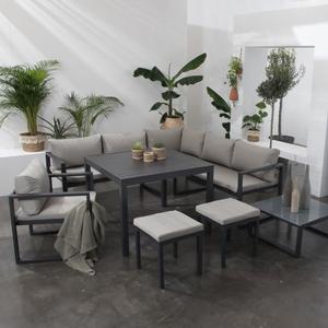 Salon de jardin lounge sun island led