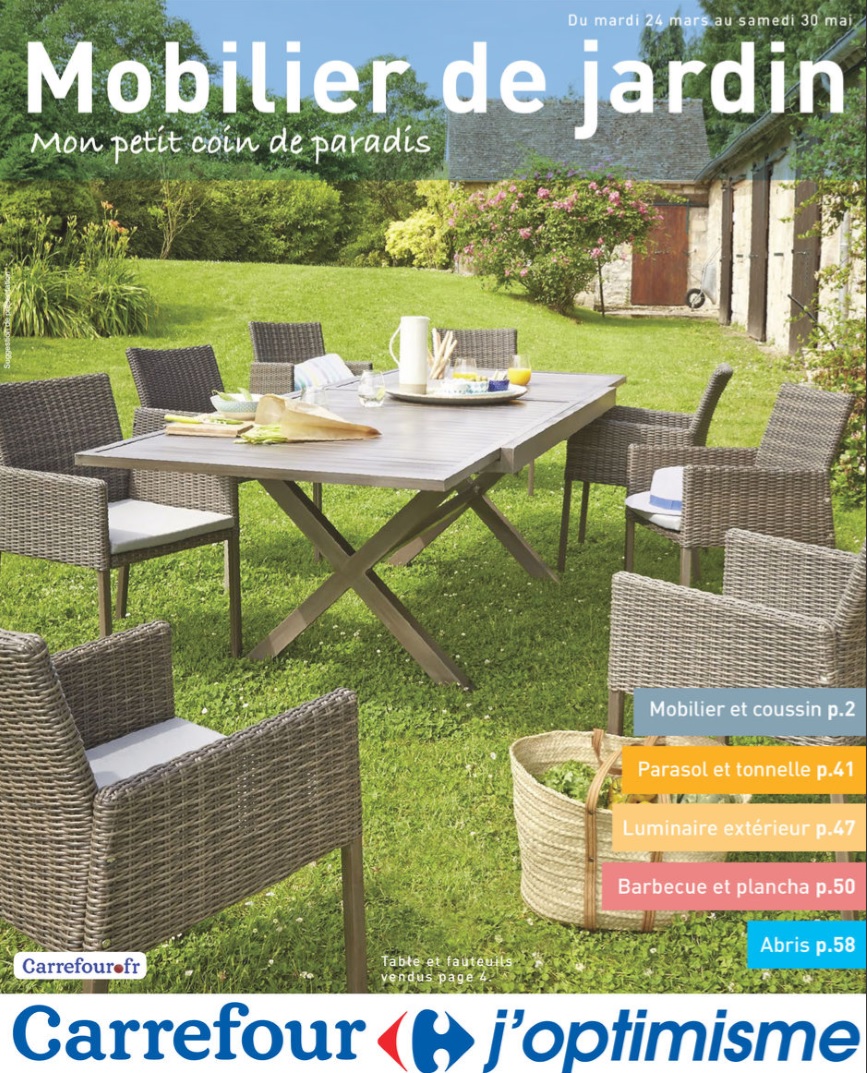 Salon de jardin carrefour en solde