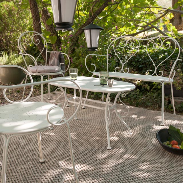 Salon de jardin en fer forgé castorama