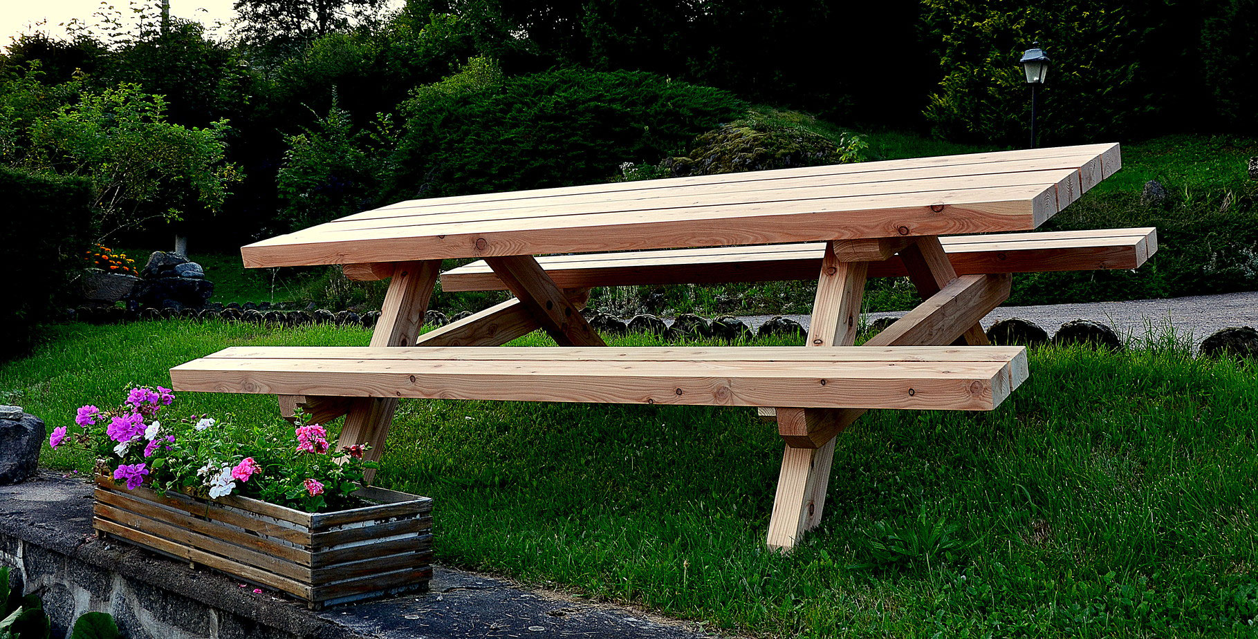 Salon de jardin bois vosges