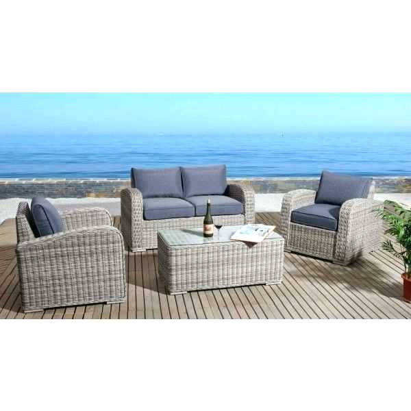 Salon jardin en resine tressee pas cher