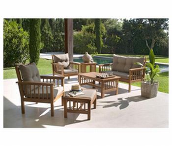 Salon de jardin bois castorama