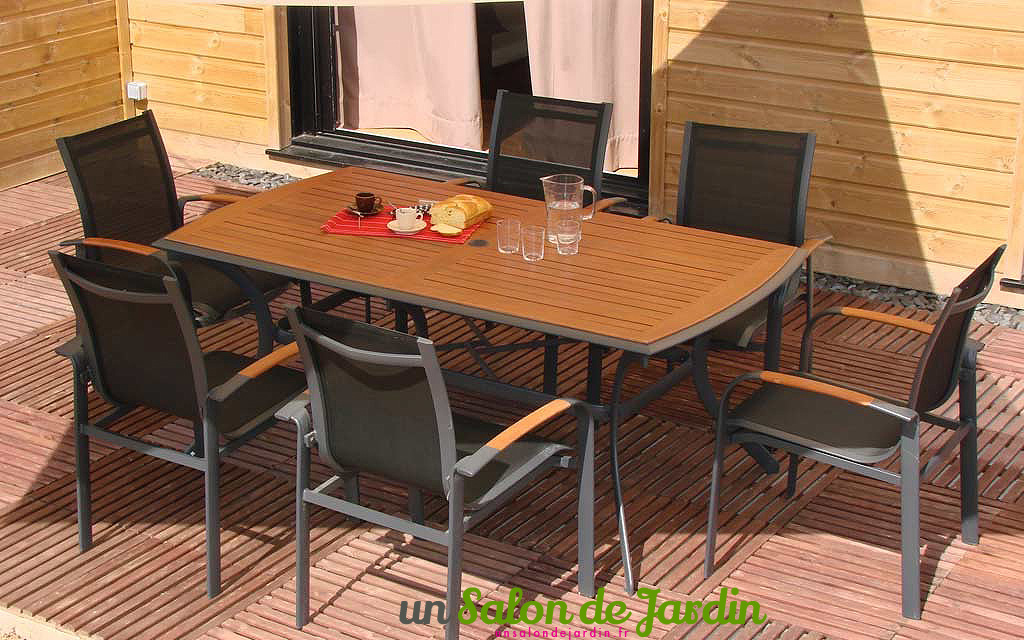 Salon de jardin en eucalyptus leclerc