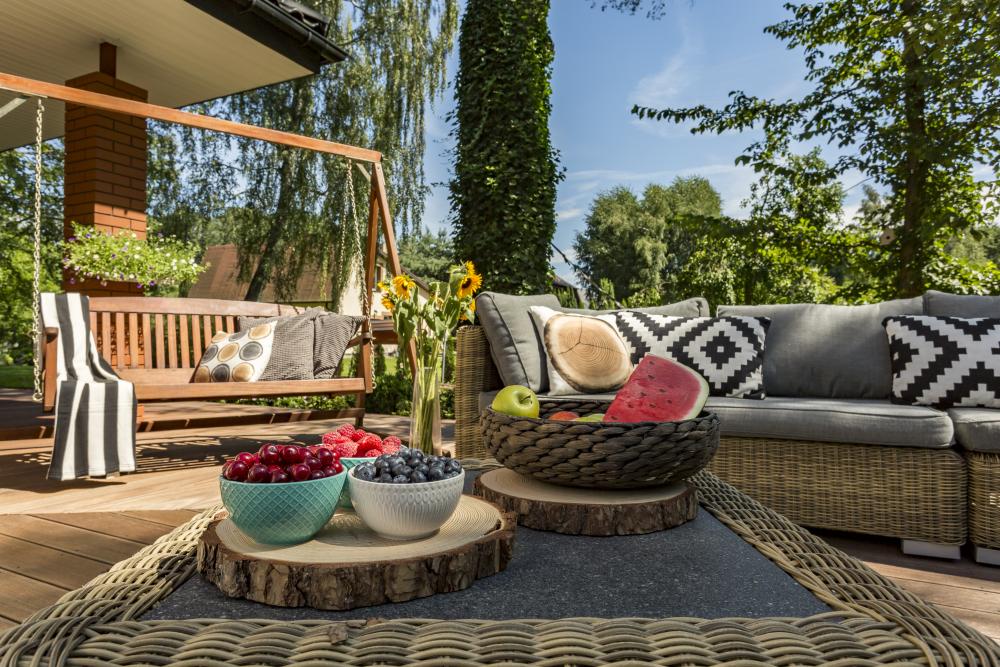 Salon de jardin couleur flashy
