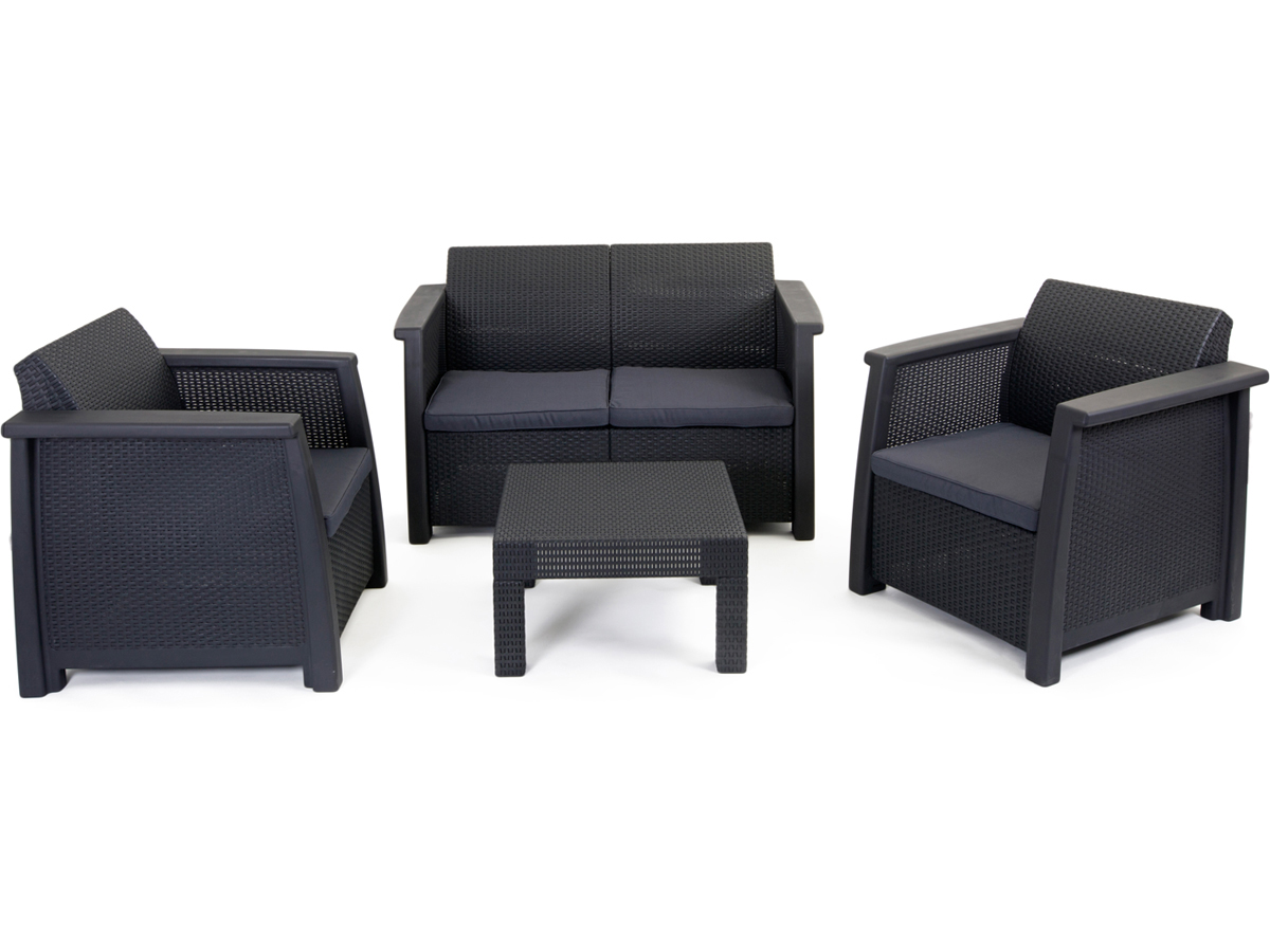 Salon de jardin en resine tressee keter