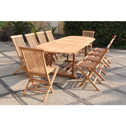 Mobilier de jardin teck