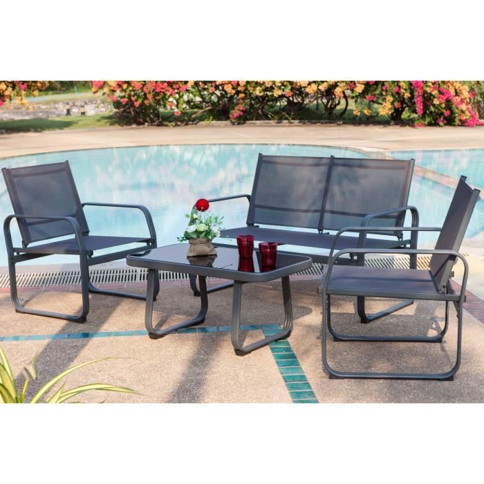 Salon de jardin table basse