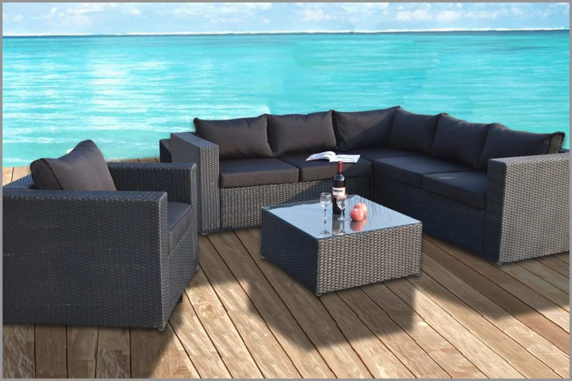 Salon de jardin en resine tressee chez casa