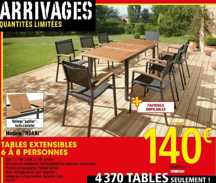 Mobilier de jardin chez brico depot