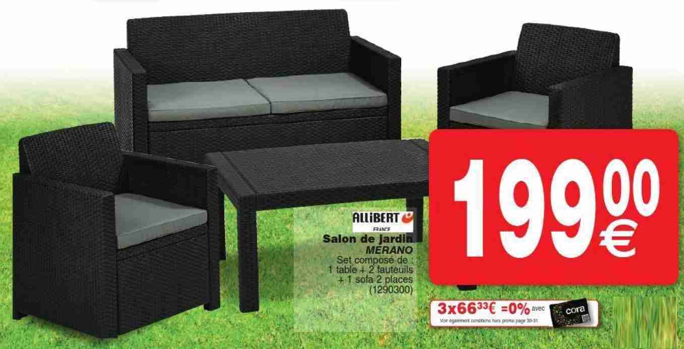 Salon de jardin allibert alabama lounge set