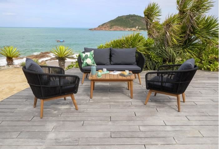 Salon de jardin cdiscount bois