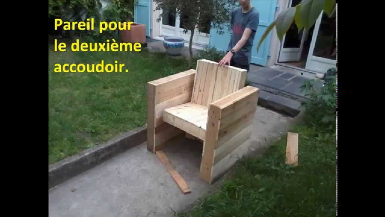 Salon de jardin en palette avec plan