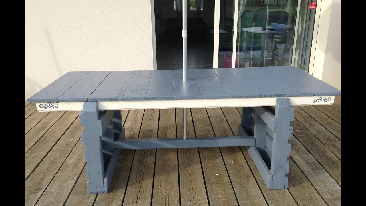 Salon de jardin en palette tuto youtube
