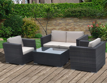 Salon de jardin exterieur tresse