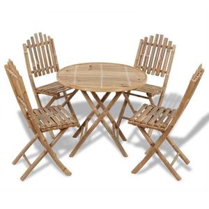 Salon bas de jardin en bambou