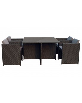 Salon de jardin poly rotin discount