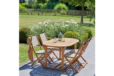 Salon de jardin bois fsc
