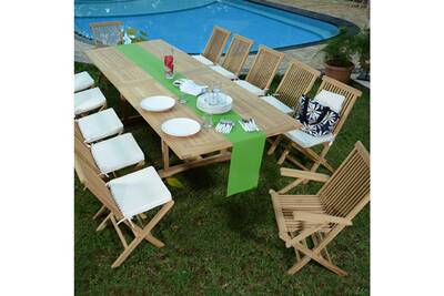 Salon de jardin en teck darty