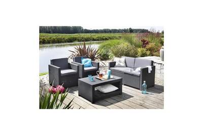 Salon de jardin en rotin allibert