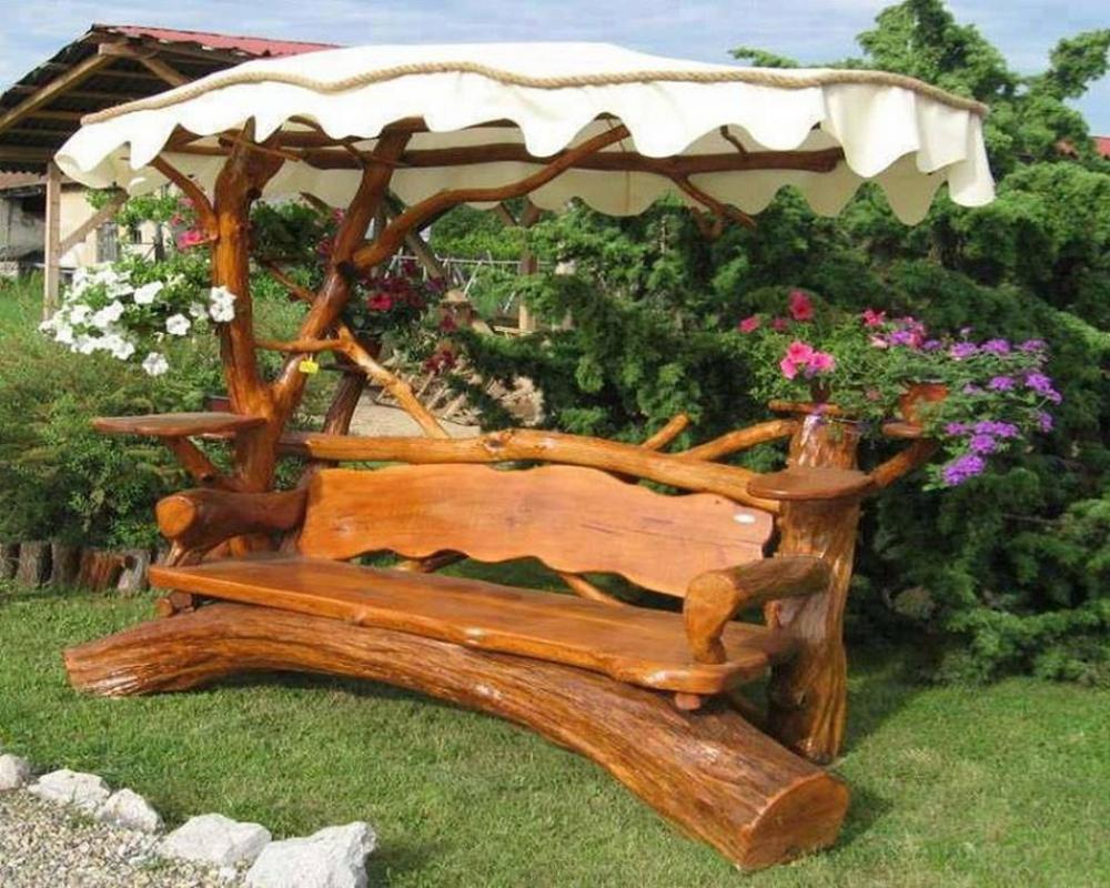 Mobilier de jardin en bois massif