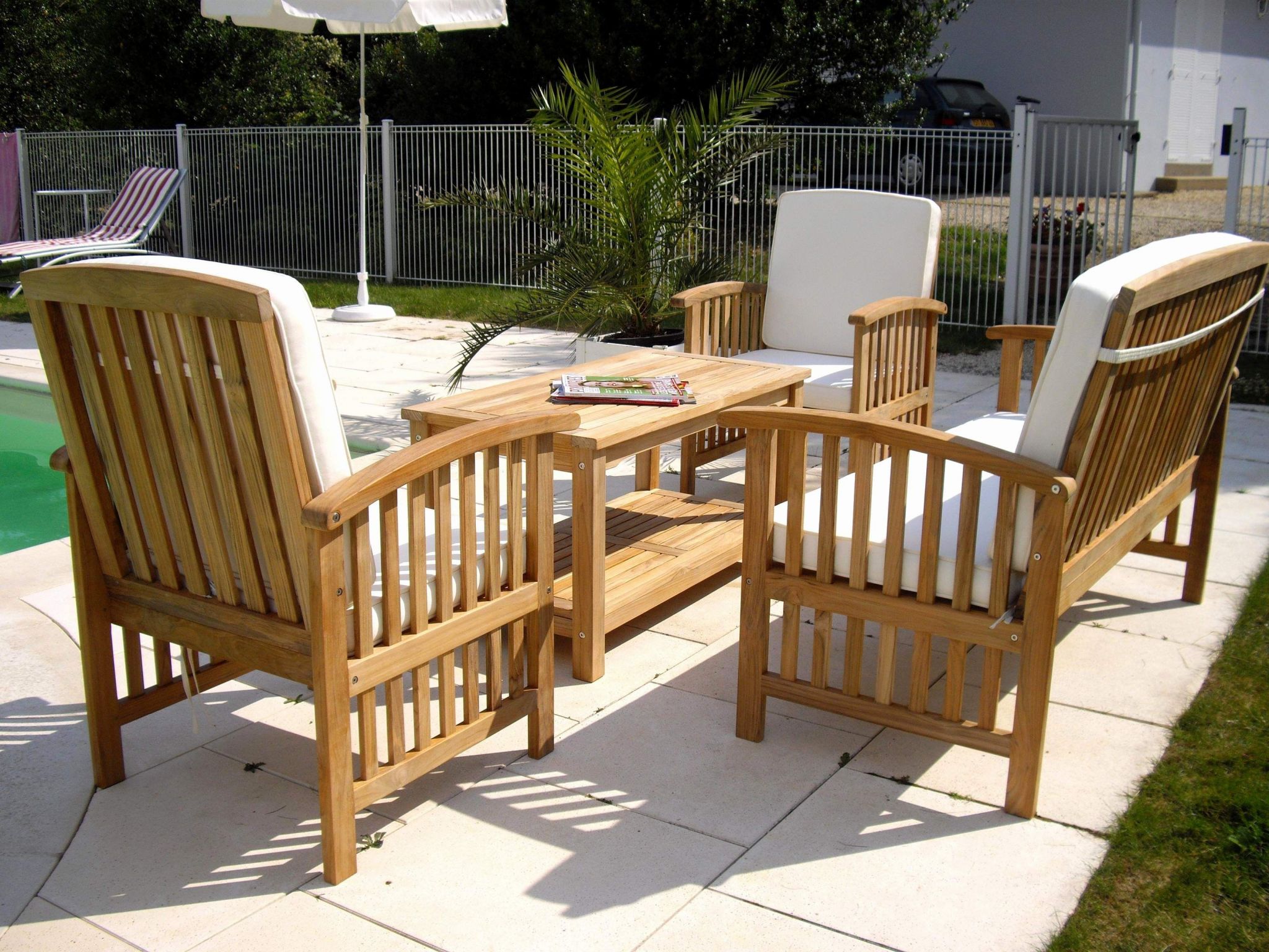 Salon de jardin en bois botanic