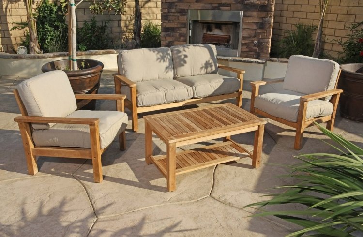 Salon de jardin en teck promo