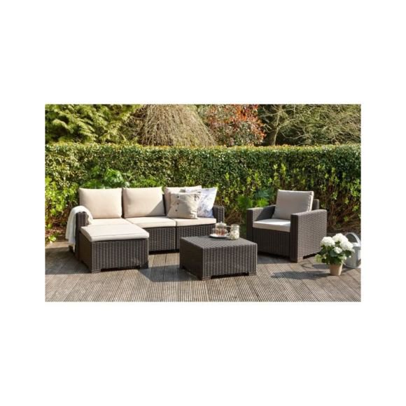 Salon de jardin aspect rotin pas cher