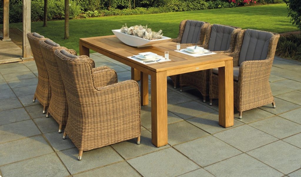 Comment nettoyer un salon de jardin en osier