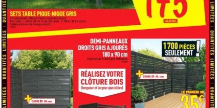 Brico depot aigues vives salon de jardin