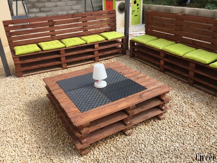 Creer son salon de jardin en palette