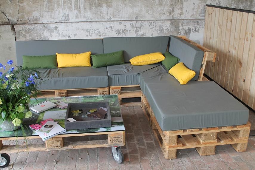 Salon de jardin en palette
