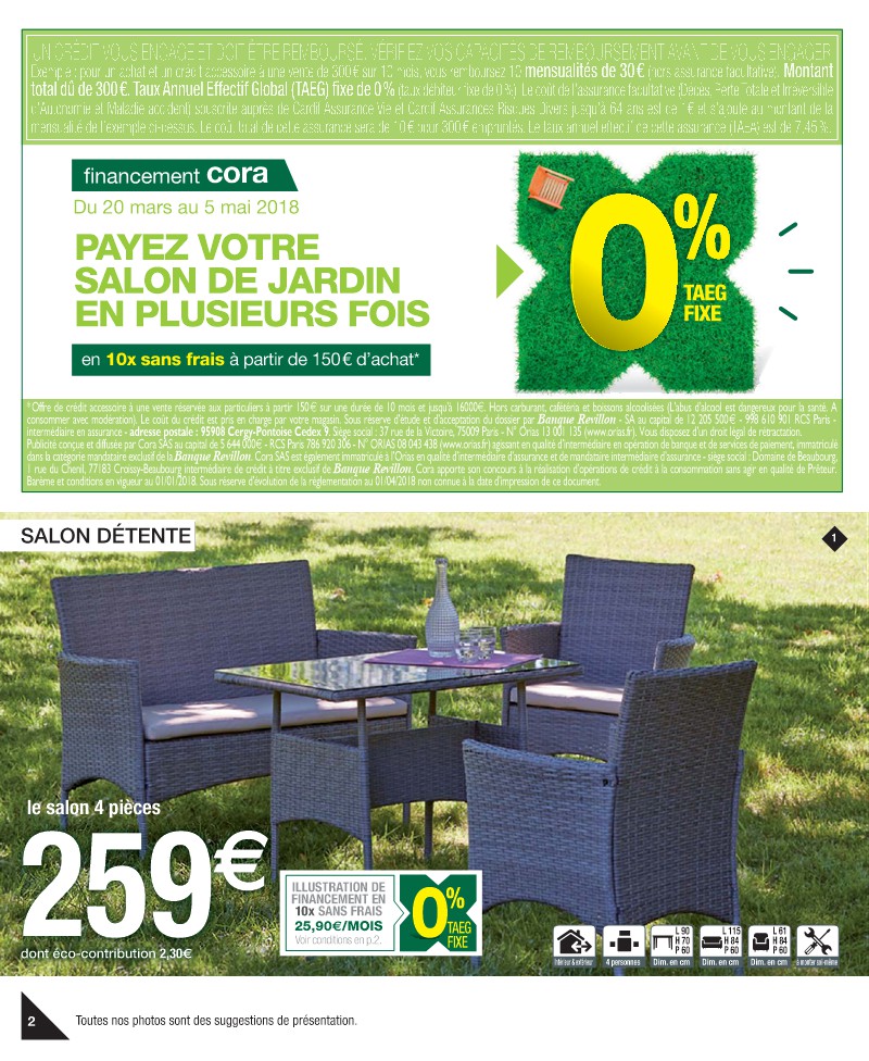 Salon de jardin cora auxerre