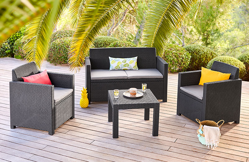 Salon de jardin pas cher tridome