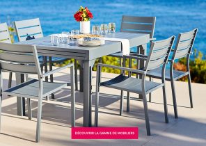 Salon de jardin en bois collection batam
