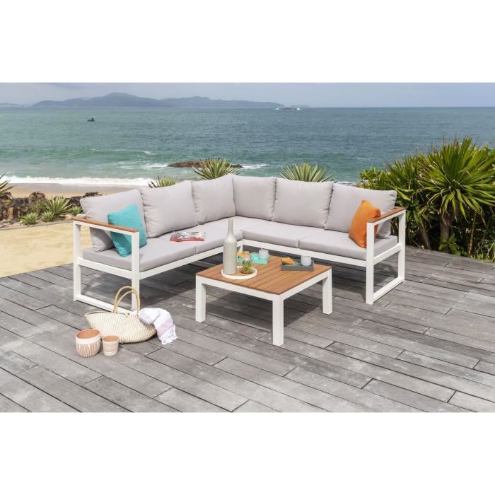 Salon de jardin d'angle dinatoire