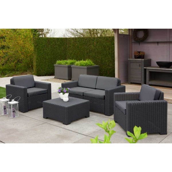 Salon de jardin en resine california
