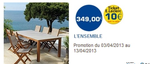 Salon de jardin leclerc ifs
