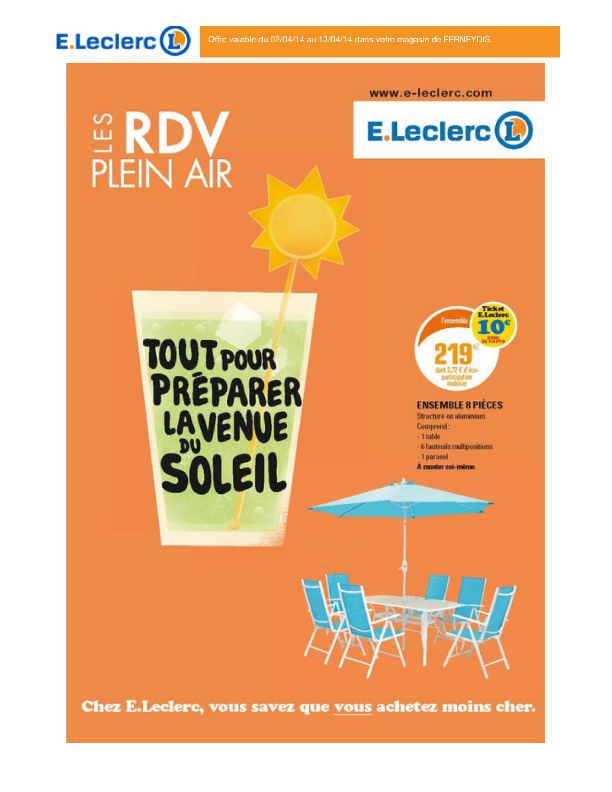 Salon de jardin pvc leclerc