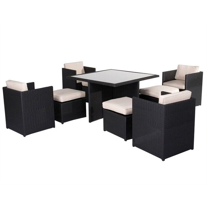 Salon de jardin table et chaises leclerc