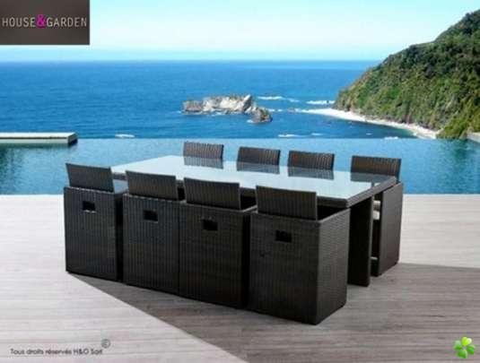 Mobilier de jardin en resine belgique