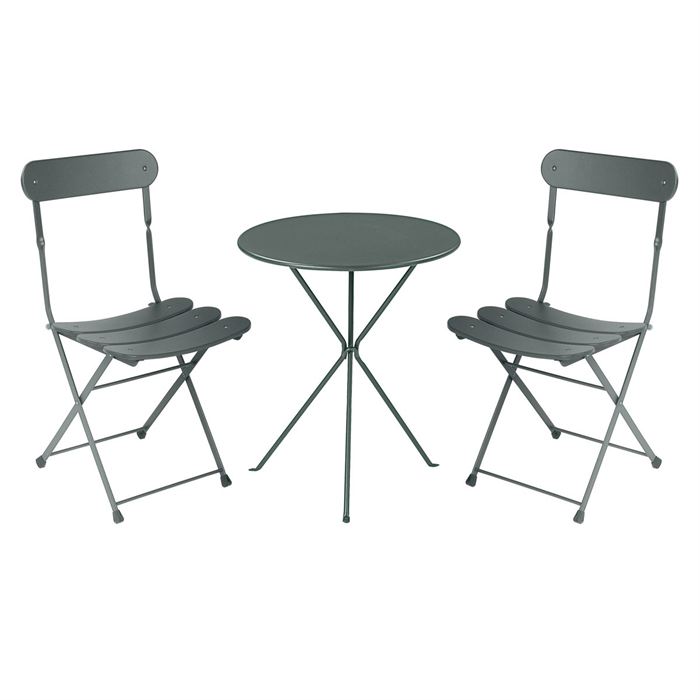 Salon de jardin en fer pliante