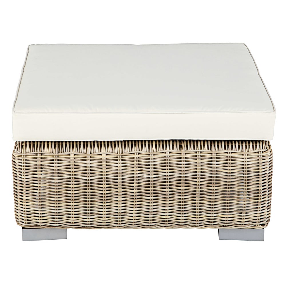 Salon de jardin tresse beige