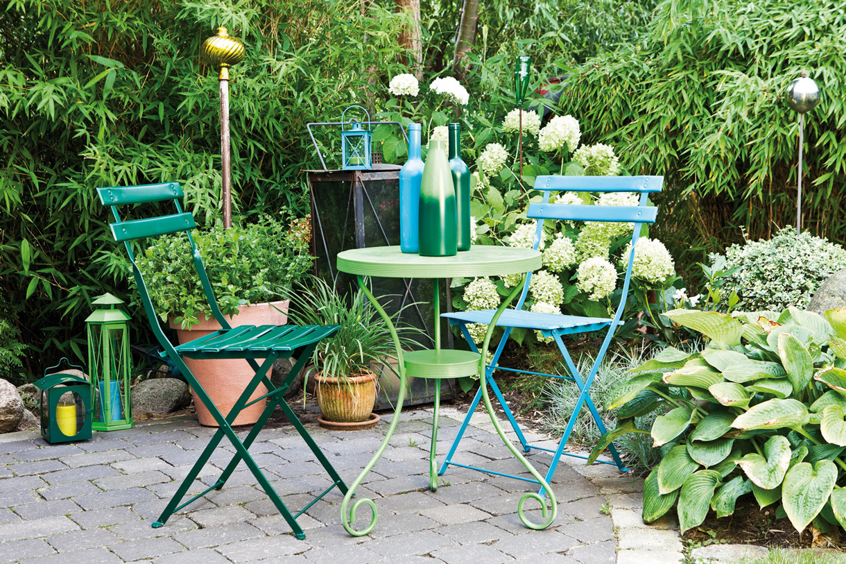 Peinture pour salon de jardin en fer