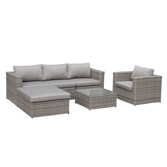 Salon de jardin en resine arrondi